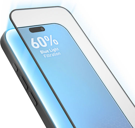 Sbs Anti Blue Full Cover Glass Iphone 18 Pro Blue Light Filtereng