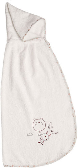 O Kosmos tou Morou Baby Hooded Towel Pink 85x95cm