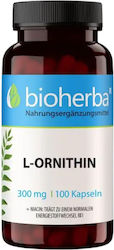 Bioherba L-орнитин 300 мг 100 Капсули Bioherba L-орнитин 300 мг 100 Капсули