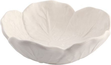 Bordallo Pinheiro Beige Ceramic Salad Bowl