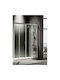Devon Flow Feste Seite für Dusche 167-171x195cm Sauberes Glas Chrom