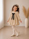Girls Velvet Dress Black G469
