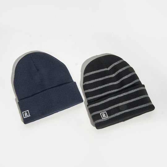 Beanie Ανδρικός Σκούφος Πλεκτός σε Μπλε χρώμα