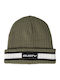 Beanie Männlicher Wendbarer Strickmütze in Khaki Farbe