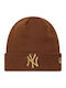 New York Yankees Beanie Women's Knitted Beanie in Brown Colour
