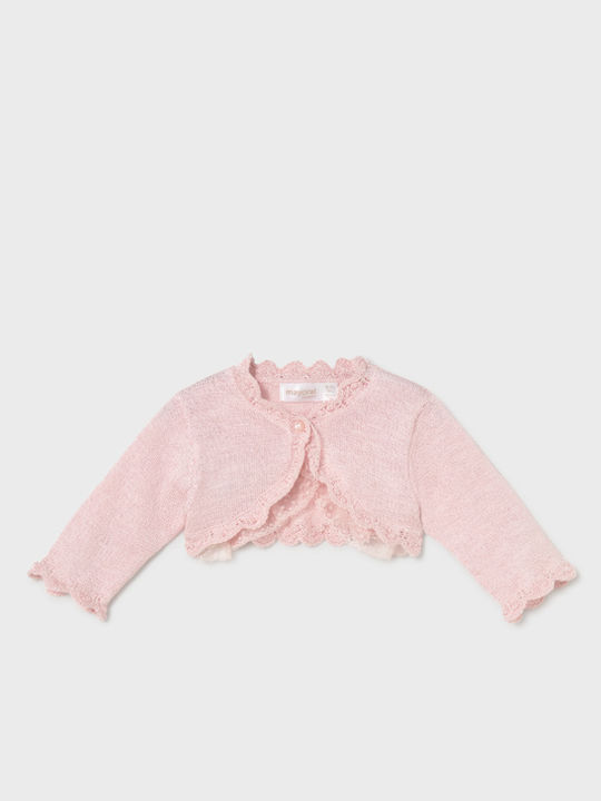 Mayoral Cardigan pentru copii din bumbac roz