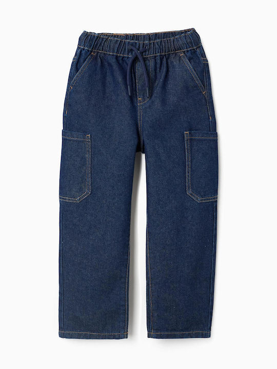 Pantaloni din denim pentru copii Albastru marin