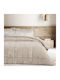 Das Home Комбинирано Одеяло с Пълнеж Hollowfiber Двойно 220x240см Sherpa Taupe 12 togs