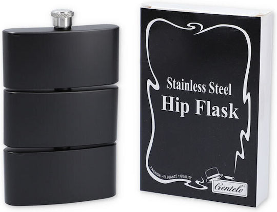 Hip Flask Фласкa за Пиене Черен Мат Тройно 3x90ml 270ml