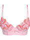 Balconette Rosa Büstenhalter Push Up mit Bügel