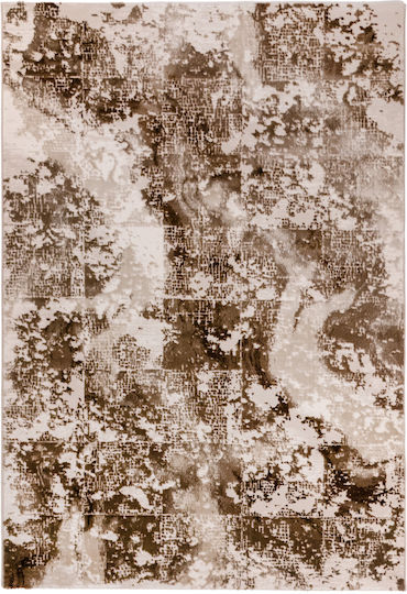 Tzikas Carpets Elements Σετ Μοντέρνα Χαλιά Κρεβατοκάμαρας Καφέ 3τμχ