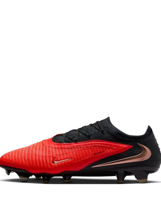 Elite Phantom 6 Low Elite FG Football Shoes with Cleats Red