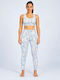 Training Women's Set with Full-Length High Waist Leggings Rainbow Light