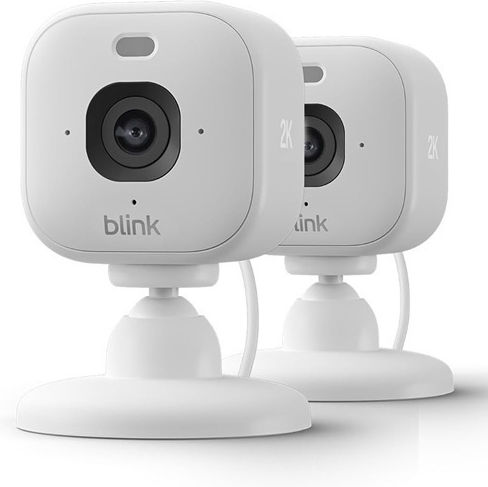 Blink Mini 2K+ 2 Drahtlose Kameras Kameraüberwachungssystem mit Bildschirm