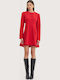 Summer Mini T-Shirt Dress Red