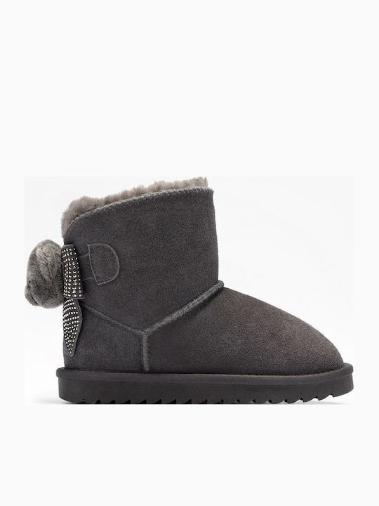 Wildleder Kinderstiefel Grau