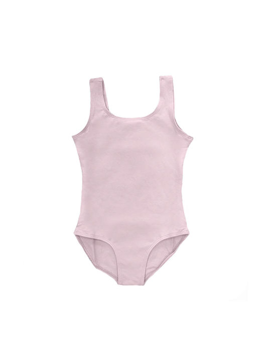 Go Dance Kids' Bodysuit Wide Straps Salmon
