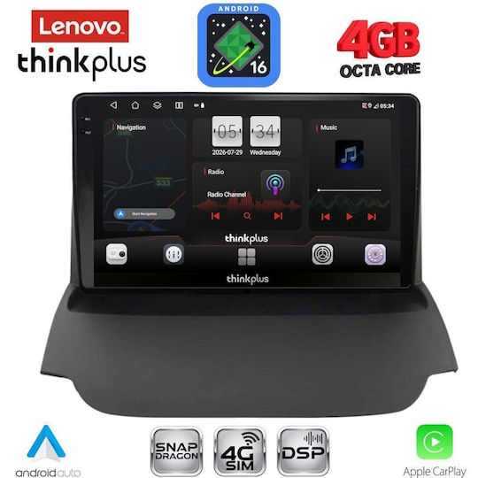 Lenovo Car Audio System for Ford EcoSport 2012-2018 (Bluetooth/USB/WiFi/GPS/Apple CarPlay/Android Auto) with 9" Touch Screen