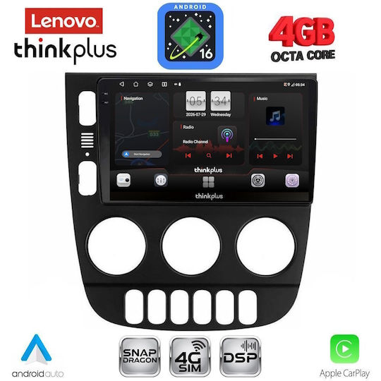 Lenovo Car Audio System for Mercedes-Benz ML 2002-2005 Bluetooth USB WiFi GPS Apple CarPlay Android Auto with 9" Touch Screen