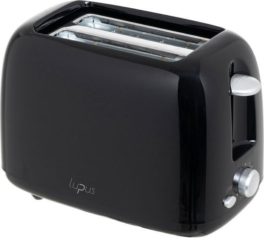 Lupus Electronics LP-40518 Φρυγανιέρα 2 Θέσεων 750W Μαύρη