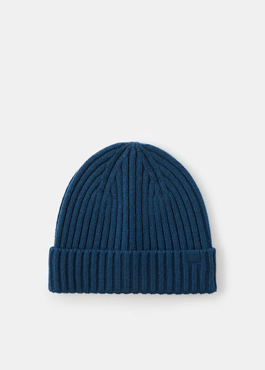 Beanie Unisex Σκούφος Πλεκτός σε Μπλε χρώμα