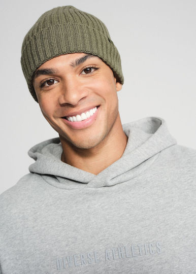Beanie Unisex Knitted Beanie in Khaki Colour