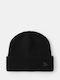 Beanie Unisex Σκούφος Πλεκτός σε Μαύρο χρώμα