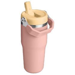 Stanley Iceflow Flip Thermos Cup 410ml Peach Ro...