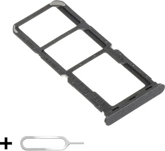 Suport Tăvi SIM Oppo A18 Dual SIM Slot Card Microsd + Cheie SIM Inclusă Negru Strălucitor Negru