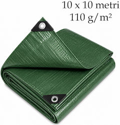Wasserdicht Planen 110gr/m² 10x10m Licht Typ Grüne