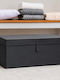Alas Home Текстилна Кутия За Съхранение С Капак Сива 70x40x30см