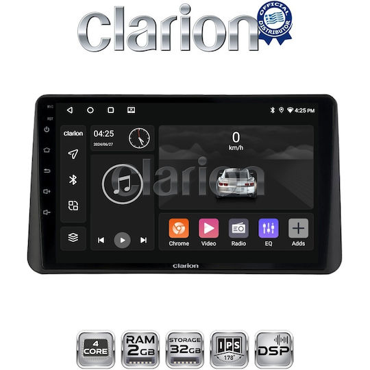 Clarion Car Audio System for Dacia Duster 2024 > 2026 Bluetooth USB WiFi GPS