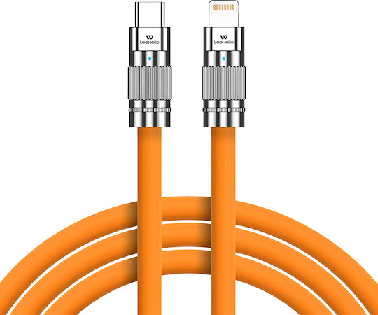 Leewello USB-C to Lightning Cable Orange 2m 783091