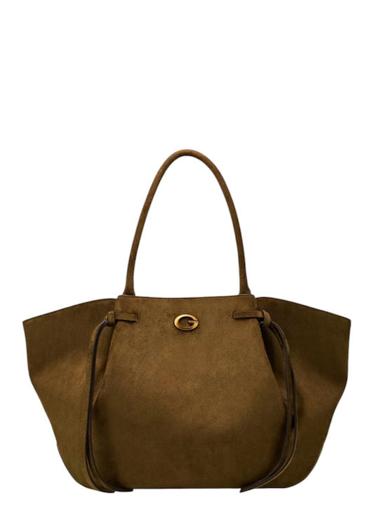 Guess Allegra Set Knitted Women's Tote Bag Olive