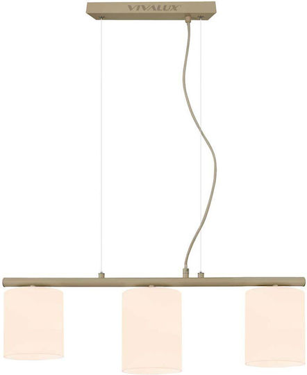 Vivalux Beige Deckenleuchte mit E27 Lampenbirnensockel