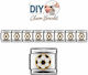 Edelstahl Elemente Diy Armband Ball Fußball