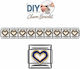 Edelstahl Material Diy Armband Elemente Blau Herz