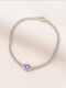 Women's Bracelet Chain with Eye Design in Steel