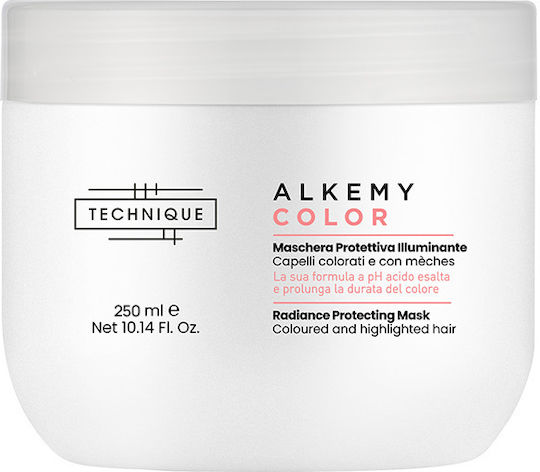 Technique Alkemy Color Radiance Protecting Mask, Μάσκα Προστασίας & Λάμψης Για Βαμμένα & Με Ανταύγειες Μαλλιά 250ml