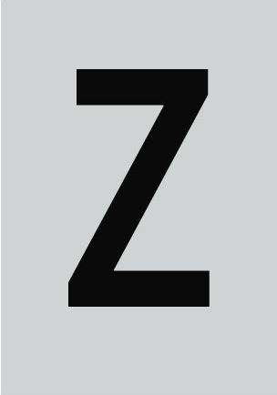 Πινακίδα Σήμανσης Αλουμινίου Γράμμα Z 30x40mm Μαύρο 572410.0056 Αλουμίνιο Μαύρο