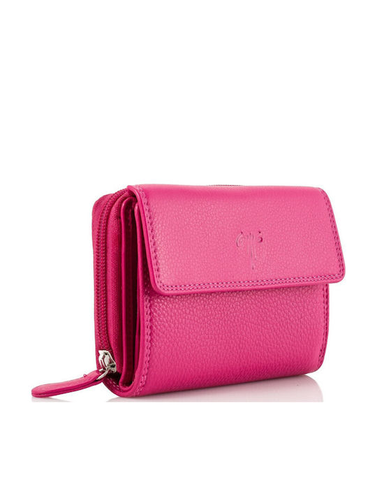Damenbrieftasche Klein Leder Lila