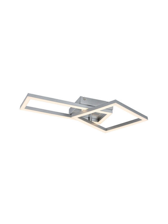 Rabalux Smart Deckenleuchte montieren 50cm Silber mit Integrierte LED
