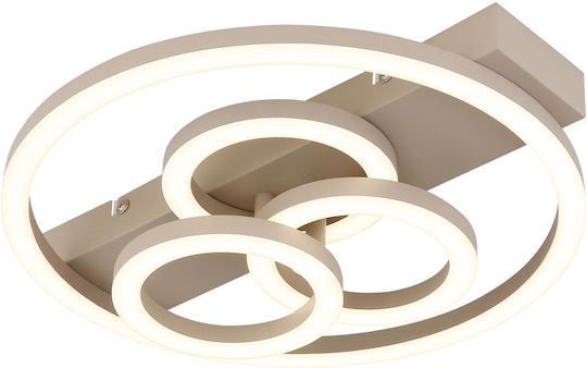 Globo Lighting Deckenleuchte Montieren Beige mit Integrierte LED