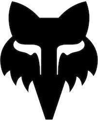 Fox Head 2.5" Die Cut Vinyl Μαυρο