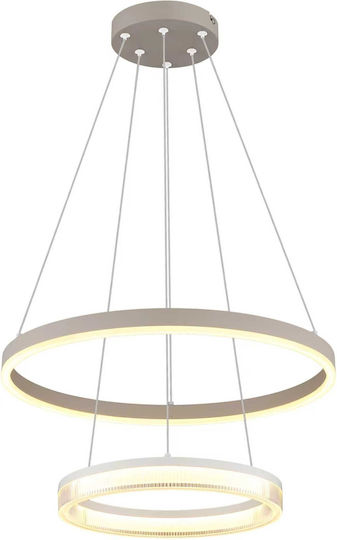 Globo Lighting Κρεμαστό Φωτιστικό Μπεζ