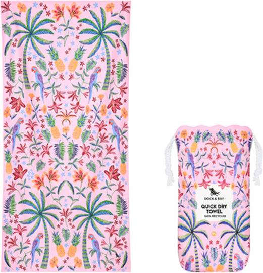 Dock & Bay Kids' Beach Towels Pink Paradise Extra Large 200x90cm 1011625281 Girl Collection Su26
