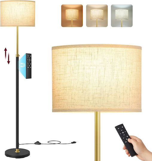 Vasagle Floor Lamp with E27 Lamp Bulb Base Black