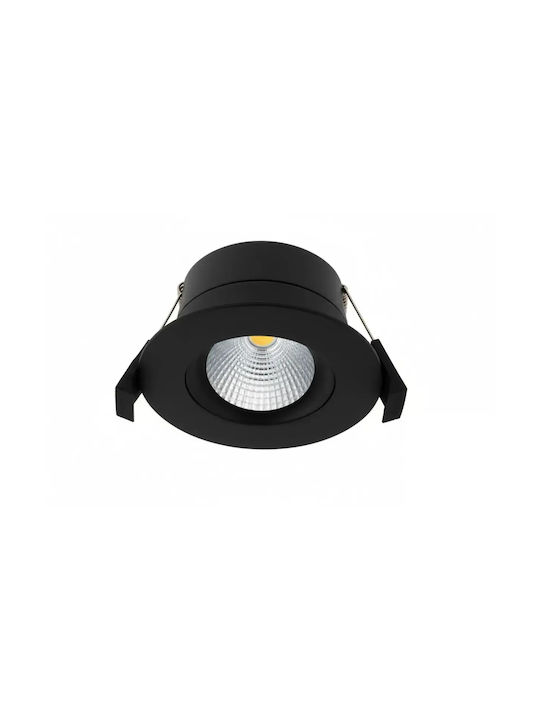 Shelly Spot Încastrat cu LED Încorporat și Lumină Alb Rece Negru