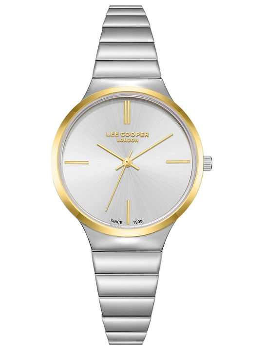 Lee Cooper Women's Battery Watch with Metal Bra...