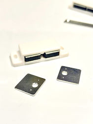 Magnete Für Doppeltes Möbel Tür Weiß 59x21x13.5mm Ferrit 2.2kg